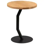 ODKLÁDACÍ STOLEK, divoký dub, černá, divoký dub