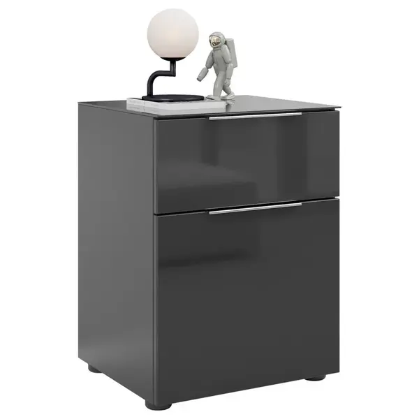 NOČNÍ STOLEK, antracitová, 45/60/40 cm