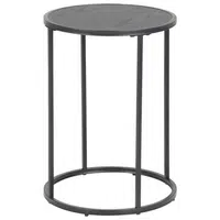 XXXL ODKLÁDACÍ STOLEK, černá, kompozitní dřevo, 40/40/55 cm