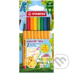 Jemný liner - STABILO point 88 Mini Animal Vibes - 8 ks sada - vrátane nálepky