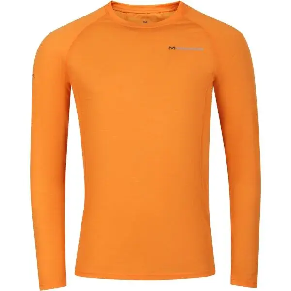PROGRESS MA NDR 125 Pánské merino triko s dlouhým rukávem, oranžová, velikost
