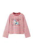 MANGO KIDS Tričko  červená / biela