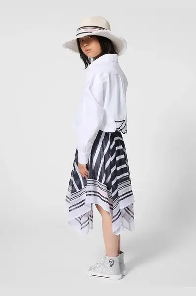 Dětská bavlněná košile Karl Lagerfeld