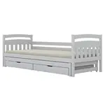 Posteľ Tosia s prístelkou + zásuvky 80x160 biela