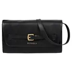 Dámská crossbody kožená kabelka Burkely Clutch - černá