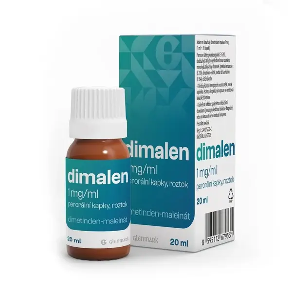 Dimalen 1 mg/ml perorální kapky, roztok 20 ml
