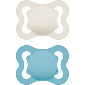 MAM Supreme 0m+ dudlík Turquoise/ Beige 2 ks
