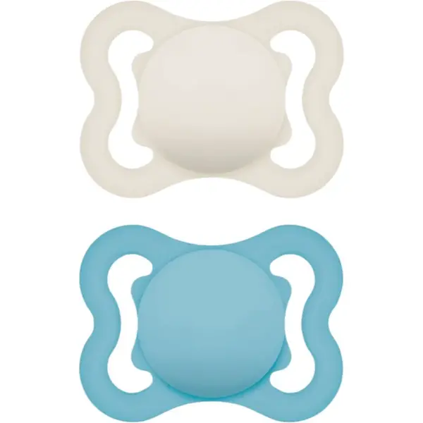 MAM Supreme 0m+ dudlík Turquoise/ Beige 2 ks