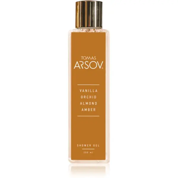 Tomas Arsov Vanilla Almond Milk Amber Shower gel parfémovaný sprchový gel 200 ml