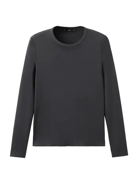 MANGO Tričko 'NISA'  antracitová