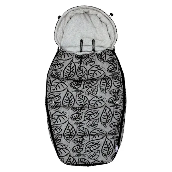 Dooky fusak Footmuff vel. L GREY LEAVES DeLuxe