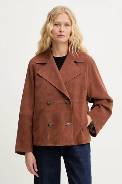 Weekend Max Mara Dámska krátka semišová bunda Weekend Max Mara  SOSPIRO