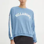 Mikina Billabong New School Crew dámská, modrá barva, s aplikací, ABJFT00461