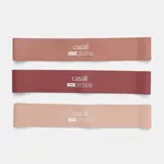 Cvičební odporové pásy Casall 3-pack růžová barva