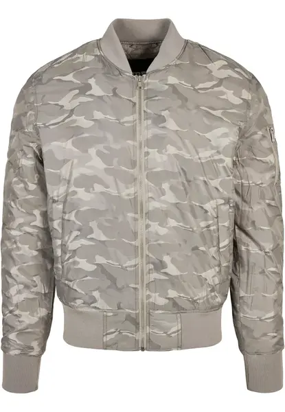 Tonal Camo Bomber Jacket Stone