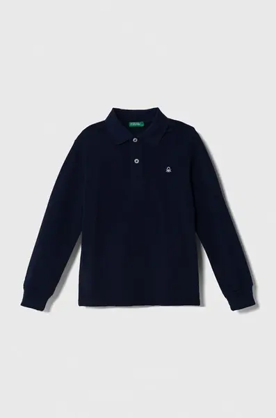 Dětské bavlněné tričko s dlouhým rukávem United Colors of Benetton