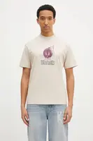 Bavlněné tričko Butter Goods Bomb Tee béžová barva, s potiskem, BG243100