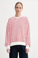 Mikina Marc O'Polo dámská, bílá barva, vzorovaná, 5000005482