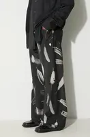 Vlněné kalhoty Marcelo Burlon Aop Wind Feathers