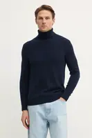 Svetr FROM FUTURE pánský, tmavomodrá barva, s golfem, MPL00054