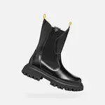 Černé kotníkové boty Geox Maquinnens