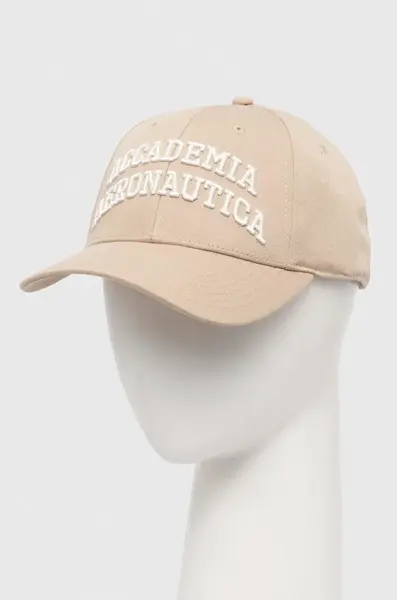 Kšiltovka Aeronautica Militare béžová barva, s aplikací, HA1160CT3248