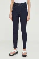 Džíny Levi's RETRO HIGH SKINNY dámské, tmavomodrá barva