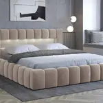 Postel Lamica - kovový rám Rozměr: 140 x 200 cm, látka: Monolith 09