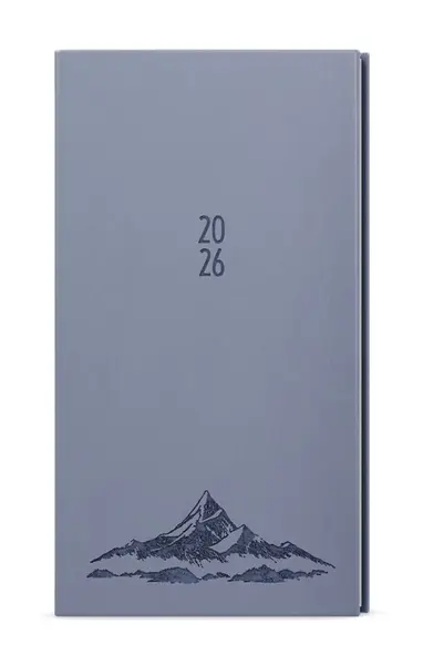 Týdenní diář 2026 Jakub Vivella s ražbou kapesní holubí šeď Hory