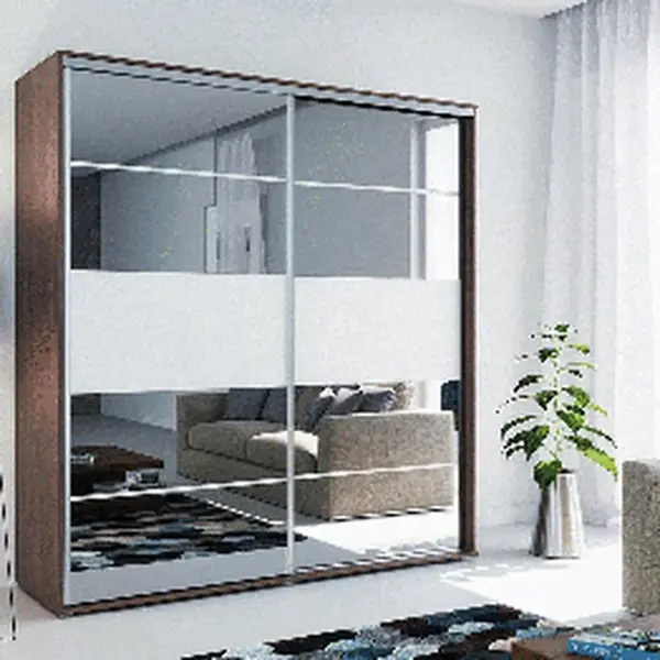 Šatní skříň Ska A6 XL Barva korpusu: Grafit, Rozměry: 150 cm, Dveře: Dub - Craft zlatý