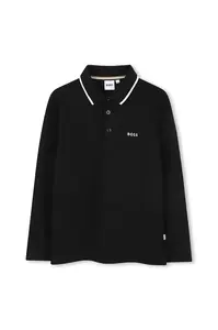 Dětská bavlněná polokošile BOSS