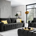 Sestava Lazaro 3+1+taburet látka: Monolith 97