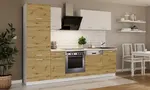 Kuchyňská linka 270 cm Toni Barva korpusu: Bílá, Barva dvířek: Dub Artisan