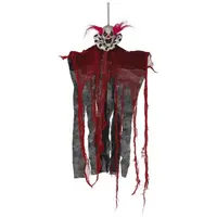 Visiaca dekorácia Klaun červeno-čierny 60cm