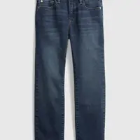 GAP Dětské džíny straight jeans with Washwell - Kluci