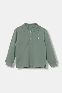 Dětské bavlněné tričko s dlouhým rukávem United Colors of Benetton