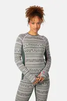 Funkční triko s dlouhým rukávem Kari Traa TALE zelená barva, 623923