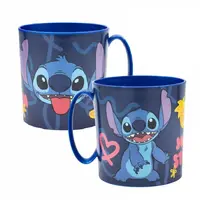 Dětský plastový hrnek Stitch Palms 390 ml
