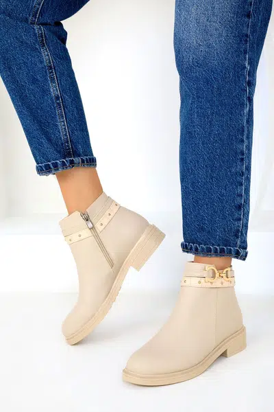 Soho Beige Women's Boots & Bootie 19555