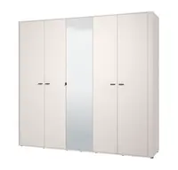 Pětidveřová šatní skříň se zrcadlem saray - kašmír