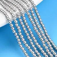 Baking Painted Pearlized Glass Pearl Bead Strands