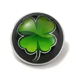 Round Glass Brooches