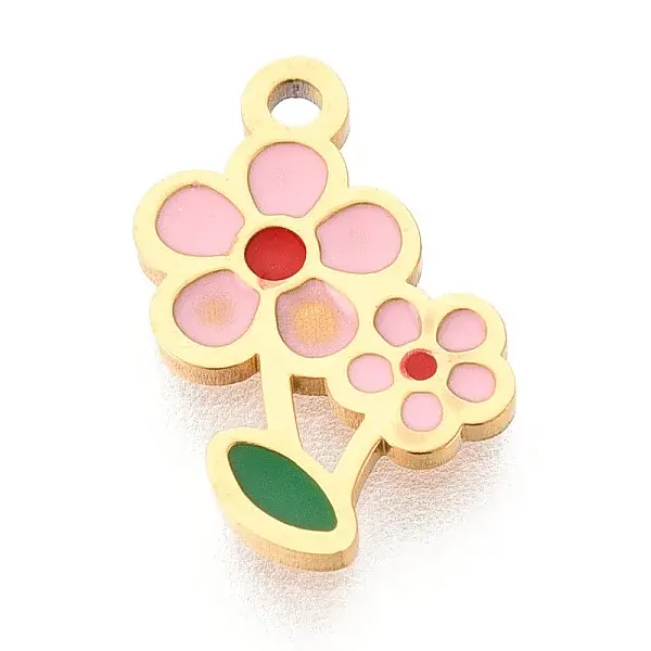 304 Stainless Steel Enamel Charms