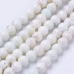 Natural Magnesite Bead Strands