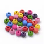 Dyed Wood Beads