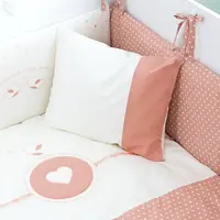 Ložní souprava do postýlky 80x130cm carmen - bílá/lososová