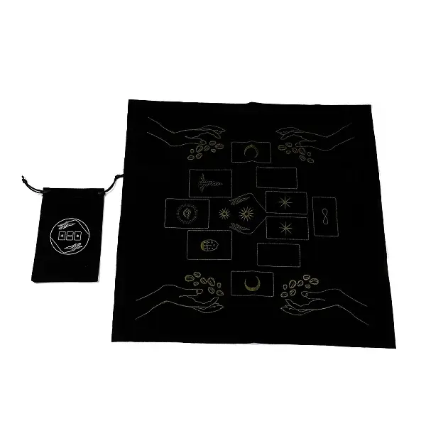 Square Velvet Tarot Tablecloth for Divination