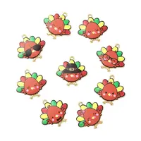 Cute Printed Alloy Pendants
