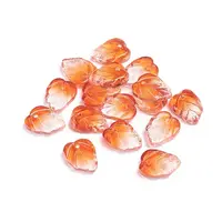 Autumn Theme Two-Tone Transparent Glass Charms