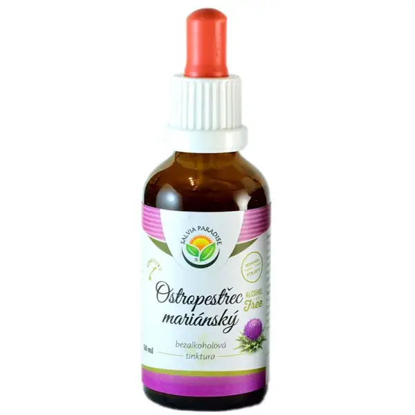 Salvia Paradise Ostropestřec mariánský bezalkoholová tinktura tinktura pro podporu trávení 50 ml